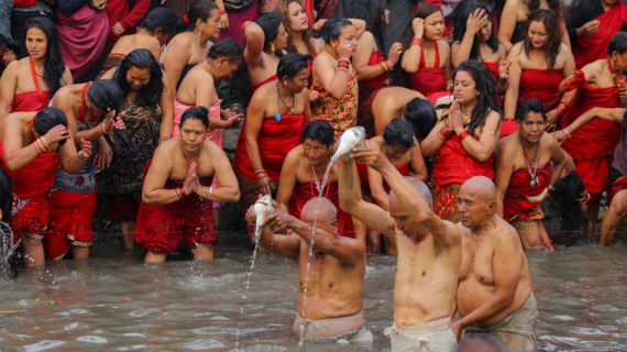 भक्तपुरमा माधवनारायण, यसरी साङ्‌गे गरियो स्वस्थानी व्रतकथा (फोटो फिचर)